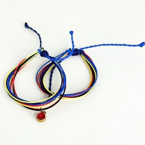 Set of 8 Handmade Adjustable Waxed String Bracelets - Picture 7 of 9